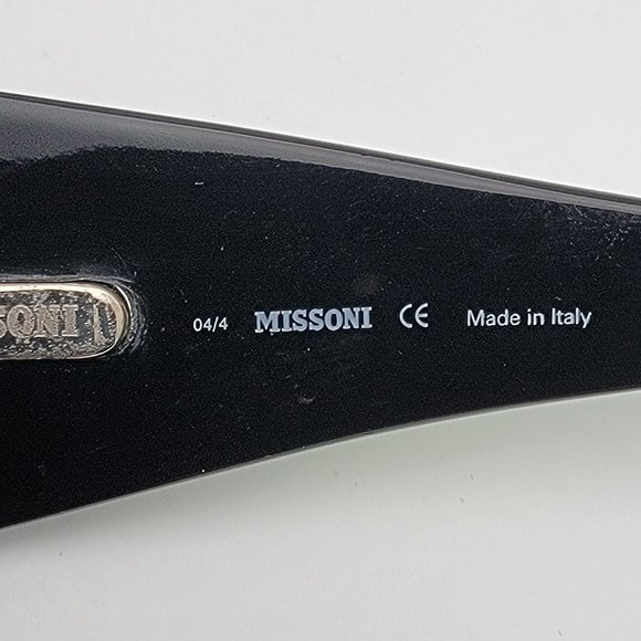 Missoni MI50403 Green Blue on Black Frame Grey Lens Wrap  display picture 3